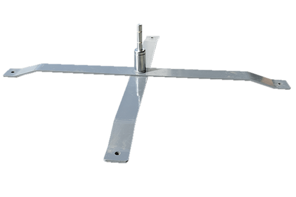 custom printed flags steel cross base