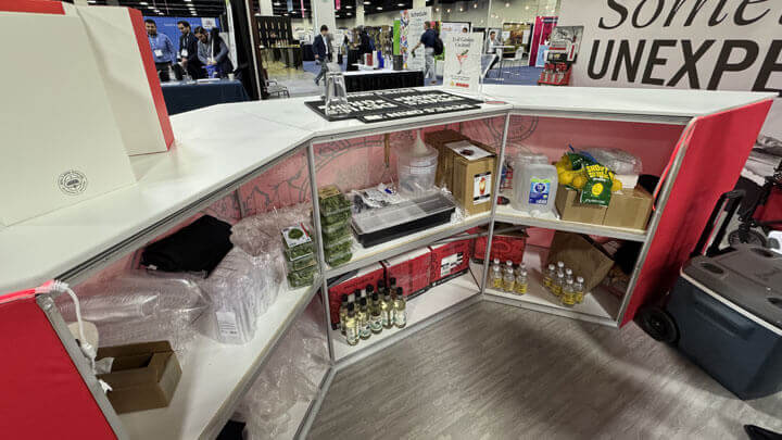 case study: devils grin custom branded bar countertops for wswa access live activation