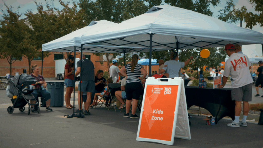 case study: american cancer society branded outdoor event displays (big dig)